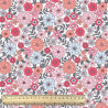 Punto estampado BRIGITTE Blanco / Degradado rosas